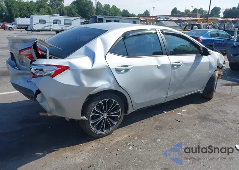 2016 Toyota Corolla S Plus из США, поврежденный, VIN 2T1BURHE2GC701138